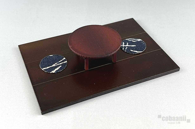 丸ちゃぶ台と座布団